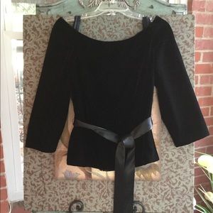 Victor Costa Black Velvet Top❣️